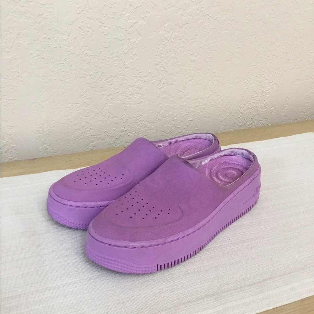 Nike Air Force 1 Lover XX Slip On Shoes Womens 6.5 Mule Purple AF1